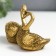 Souvenir Polystone "2 Swan" for bronze mix 6x4x9cm