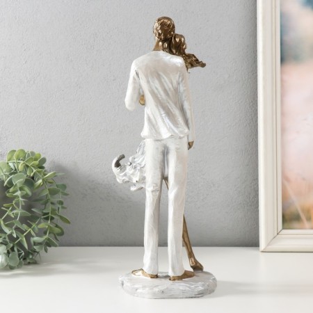 Polystone souvenir "Lovers - Tenderness" 14x10.5x33.5 cm-2