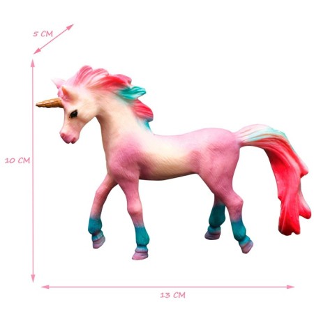 Figure "World of Fantasy: lilac foal-unicoride with color mane"-2