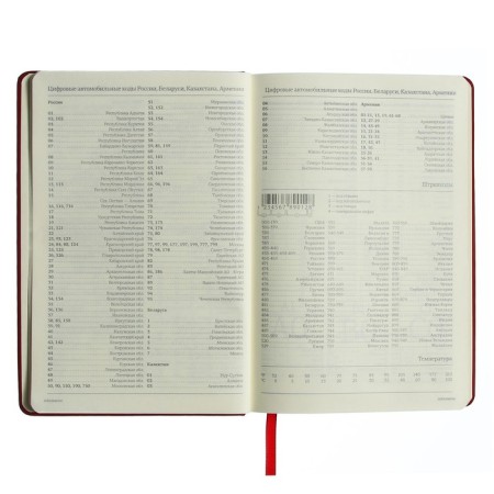 Diary of Leduced A5, 160 sheets MEGAPOLIS VELVET, solid cover, artificial leather, lies, on an elastic band, tinted block 70 g/m2, red-8