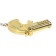Gas lighter "Golden Pistol", 7.3 x 5 cm