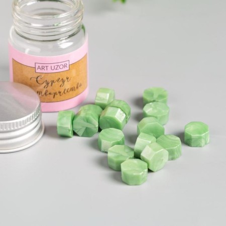 Surgut in granules in the jar of "octagonal" green mint 9 g 4x3x3 cm-1