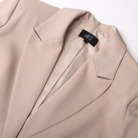 Women's jacket with a belt Mist Plus-Size, r.56, beige-4