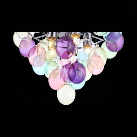 Suspension lamp ST LUCE. SL432.153.05. Sospiro. 5x60 watts, E27, 50x50 cm, chromium color-6