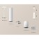 A set of a suspended lamp with a composite crystal Ambrella Light, Techno, XP1122005, GU5.3, Color White Sand