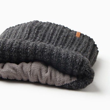 CHILD-Hat children, graphite color, size 50-52-1