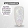 Polygel for increasing, with sparkles, 3 phase, 15 ml, led/uv, white color