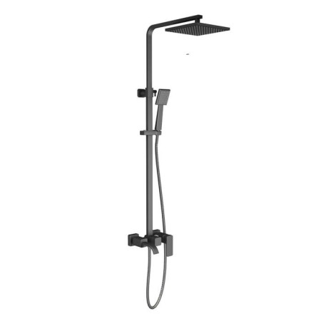 The shower system TIMO SELENE SX-1013/03, single-leaf, tropical shower, hand watering can, black 529992