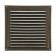 Ventilation grate Zein Lux RM2525Z, 250 x 250 mm, with a grid, metal, gold