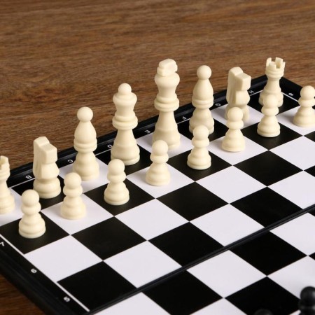 Hand chess plastic, 31 x 31 cm, King H-6.5 cm, pawn H-3 cm-1
