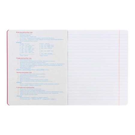 Subject notebook monocolor.element, 48 sheets in the "Russian language" line, covered cardboard, lamination of software, selective varnish, offset block 70 g/m2-2