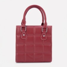 Bag Women's Tout with zipper, burgundy color