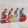 Christmas tree decoration "Veselchaki" (set 4 pcs) 5x7.5 cm, mix