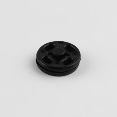 The buttons are sewing, d = 10 mm, 10 pcs, the color is black-2