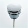 Bottom valve Ledeme L67W, for a shell, brass, white cover