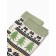 Male socks "Christmas trees and snowflakes", green color, rr 39-44