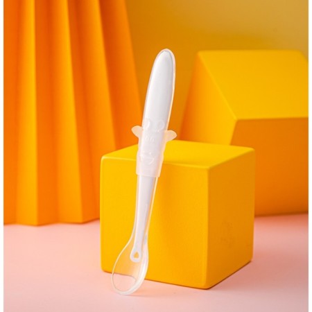 Spoon silicone children's "giraffes", white color-2