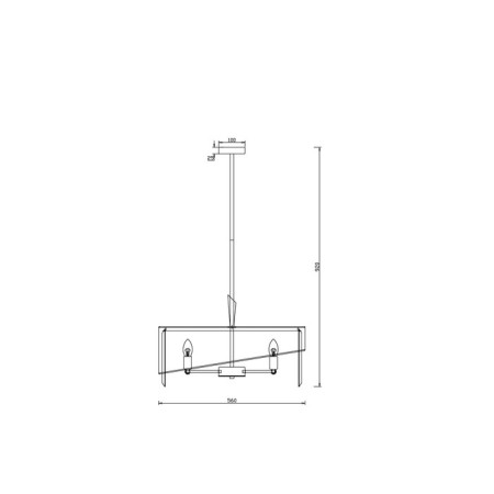 Cauces 40W, 8KHE14, 92x56 cm, chrome-2
