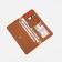 Women's wallet on the button, brown color
