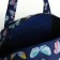 Women's road bag with lightning, external pocket, blue color
