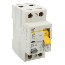 Differential machine IEK, VD1-63, 2P, 25 A, characteristics C, 30 mA, 4.5 KA, MDV10-2-025 37425