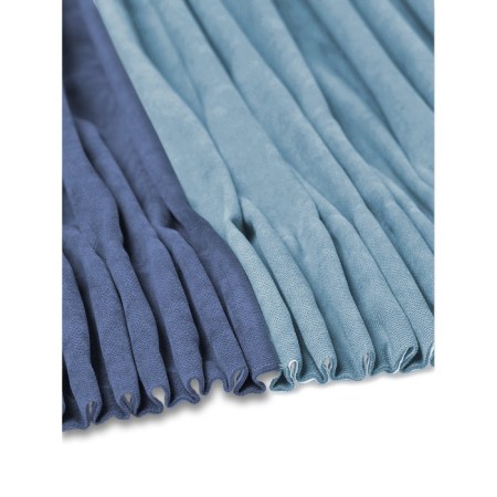 Set of curtains "Canvas", size 200x260 cm, 2 pcs, blue, blue color-3