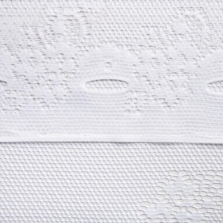 Tulle to the kitchen without curtain tape, 180x165 cm, white color, 100% polyester-2