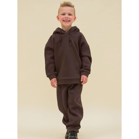 Sweatshirt for boys, height 98 cm, chocolate color-2