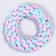 Cable toy "Wicker Ring", up to 15 cm, up to 160 g, pink/mint