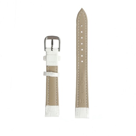 Solomon watch strap 14 mm, genuine leather, L-20 cm, white-2