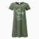 Night shirt female, green color/print, size 46