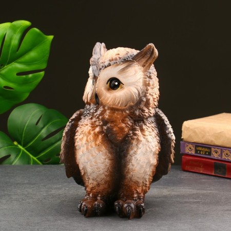 The piggy bank "Owl Big, natural" 27 cm-1