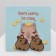 Acryl Earrings "Capybara", brown color