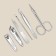 Manicure set, 6 items, in case, color mix