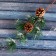 Decor "Winter Charm" Vetka needles with cones in the snow, 29 cm