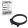 AIRLINE clamp, 55-60/9 mm, power gear castle, plastic P66, black