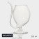 Glass of glass with a magistro panther wine pipe, 300 ml