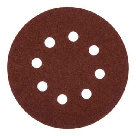 Circle abrasive grinding bison 35562-125-080, perforated, P80, 125 mm, 5 pcs.