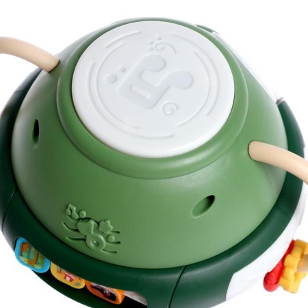 Musical toy "Kid Peningvi", with mobile elements, sound, light, green color-4