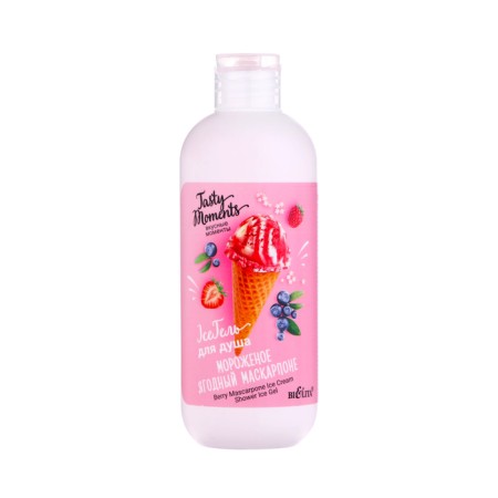 Bielita shower gel "Ice Cream Berry Mascarpone", 400 ml