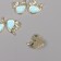 Decor for creativity metal, rhinestones "Kit" gold 1.5x1.6x0.5 cm