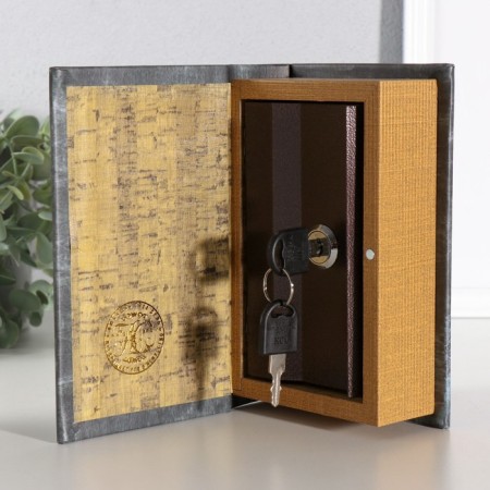 Safe wood book iron protection 17*11*5 cm-1