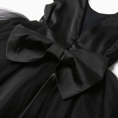 Dress Children's Minaku: Partydress, black color, height 110 cm-10