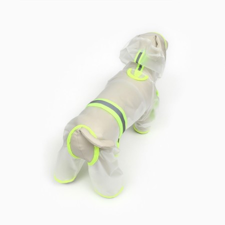 Commentary raincoat for dogs, rr s (DS 25, OG 37 cm, weight 3-5 kg), transparent yellow-3