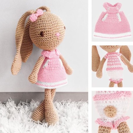 Soft toy "Bunny Raphael", a set for knitting, 12 cm × 4 cm × 10 cm-6