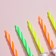 Candles for the cake "Color", 6 cm, classic, set 24 pcs