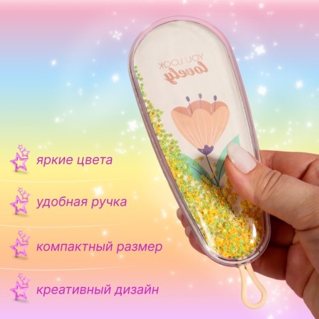 Расчёска массажная «LOOK», 6,1 × 18 см, рисунок МИКС-1