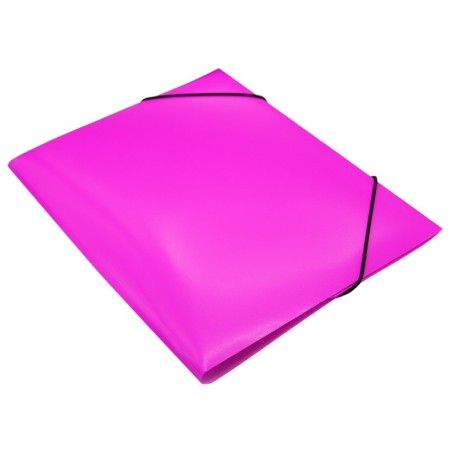 A4, 500 μm elastic band, calligrata "neon", spine 30 mm, neon, pink-1