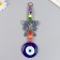 Suspension from the evil eye "Butterfly" 22.5 cm mix