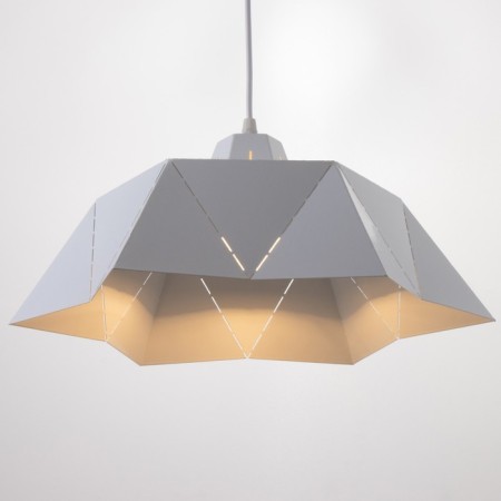 Suspension Bayerlux "Origami" E27 White 36x36x25-125cm-2